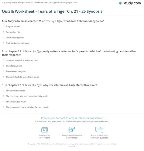 tears of a tiger final test quiz|Tears of a Tiger Final Exam .